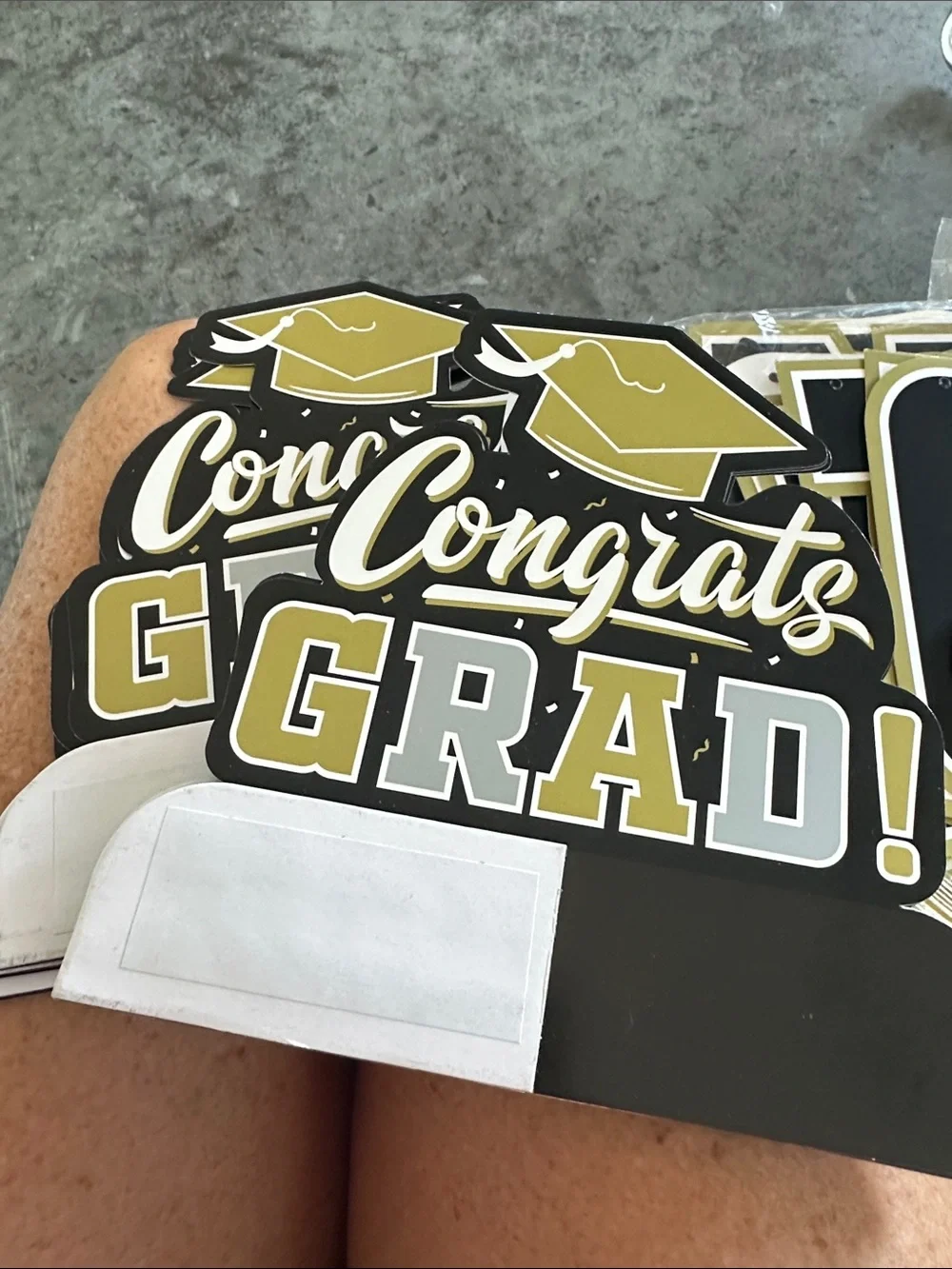 Graduation Party Supplies Pack - Gold, Yellow, Silver & Black plus more